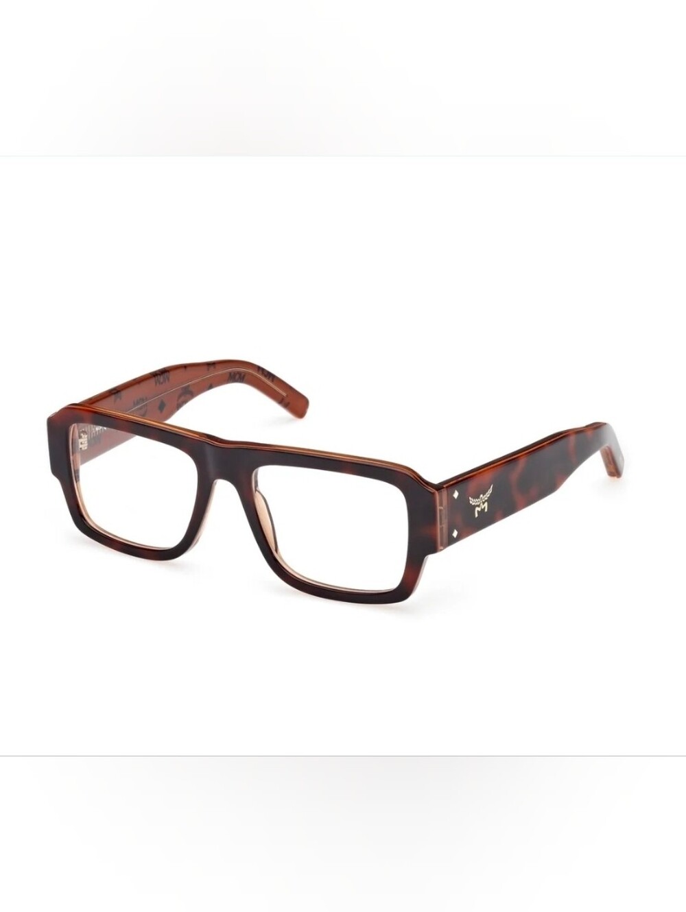 MCM Brown Tortoiseshell Rectangular Eyeglass Frames